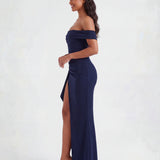 Belle | Bodycon Off-Shoulder Ruched Maxi Dress
