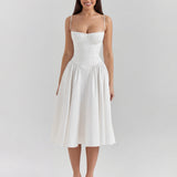 Amaria | Underwired Sweetheart Neckline Corset Midi Dress