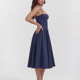 Amaria | Underwired Sweetheart Neckline Corset Midi Dress