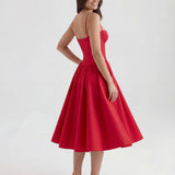 Amaria | Underwired Sweetheart Neckline Corset Midi Dress