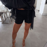 Velvet | Lustrous Black Velvet Mini Dress