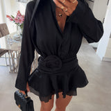 Odette | Classic Black Mini Dress