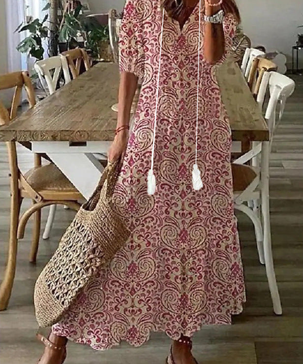 Amalia | Boho Vintage Summer Maxi Dress