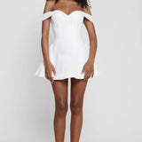 Carmela | Off-Shoulder Babydoll Mini Dress