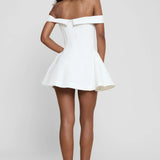 Carmela | Off-Shoulder Babydoll Mini Dress