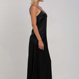 Camy | Black Cami Midi Dress