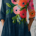 Genevieve | Long Blouse with V-Neck