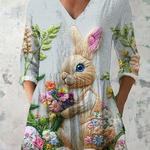 Marguerite | Long Blouse with V-Neck