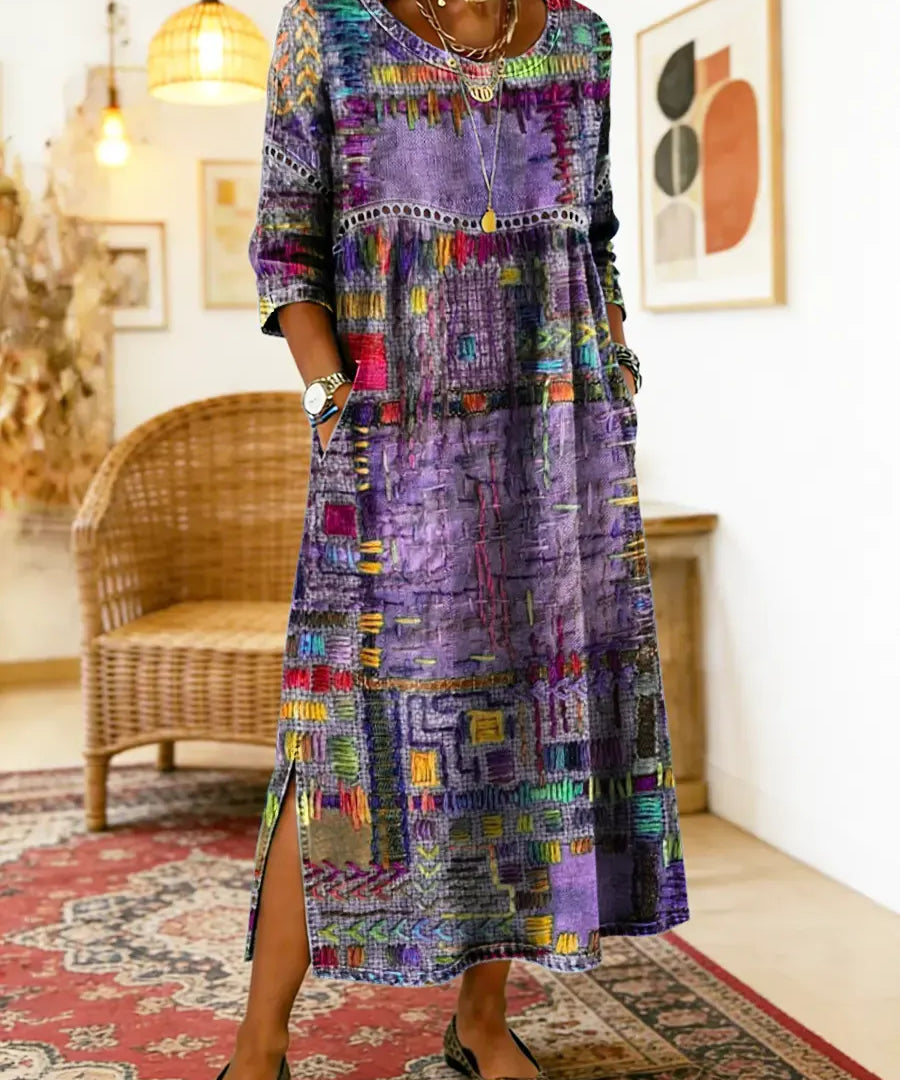 Eliana | Printed Midi Dress