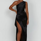 Grace | Elegant Long Slip GownSatin Maxi Dress