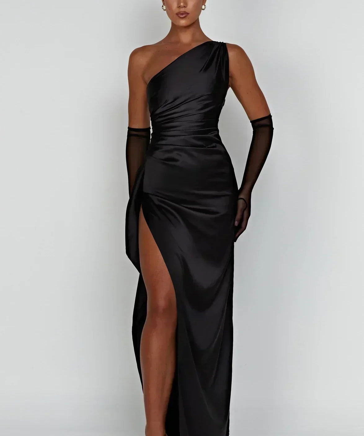 Grace | Elegant Long Slip GownSatin Maxi Dress