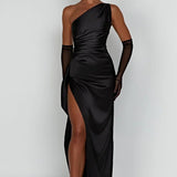 Grace | Elegant Long Slip GownSatin Maxi Dress