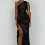 Grace | Elegant Long Slip GownSatin Maxi Dress