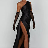 Grace | Elegant Long Slip GownSatin Maxi Dress