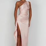 Grace | Elegant Long Slip GownSatin Maxi Dress