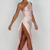 Grace | Elegant Long Slip GownSatin Maxi Dress