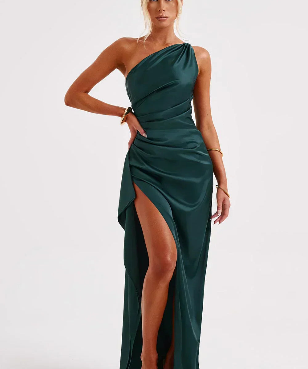 Grace | Elegant Long Slip GownSatin Maxi Dress