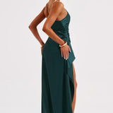 Grace | Elegant Long Slip GownSatin Maxi Dress