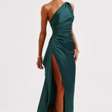 Grace | Elegant Long Slip GownSatin Maxi Dress