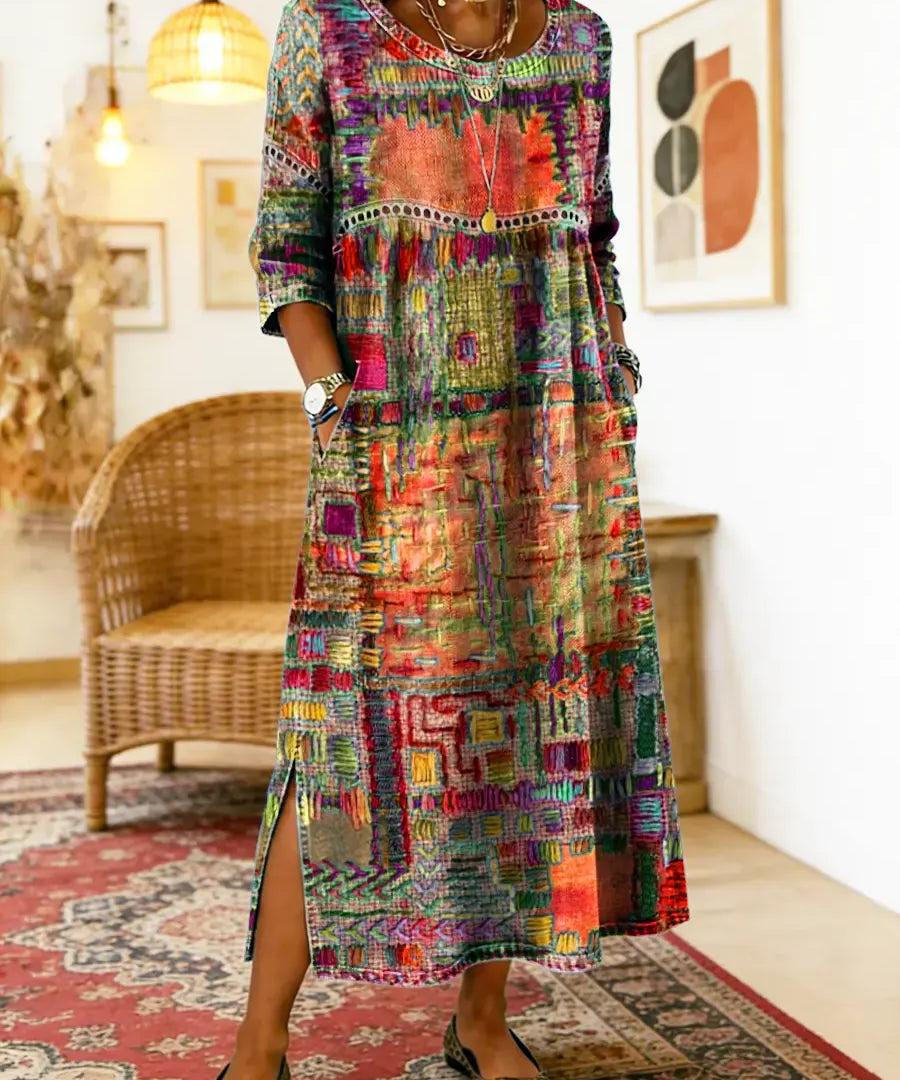 Eliana | Printed Midi Dress