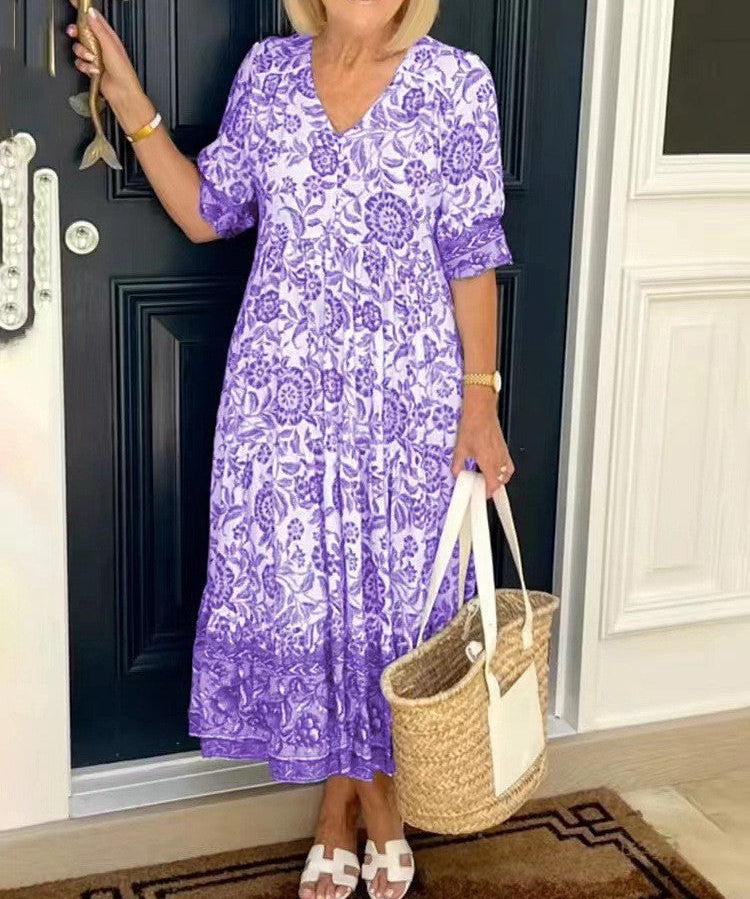Keisha | Graceful V-Neck Floral