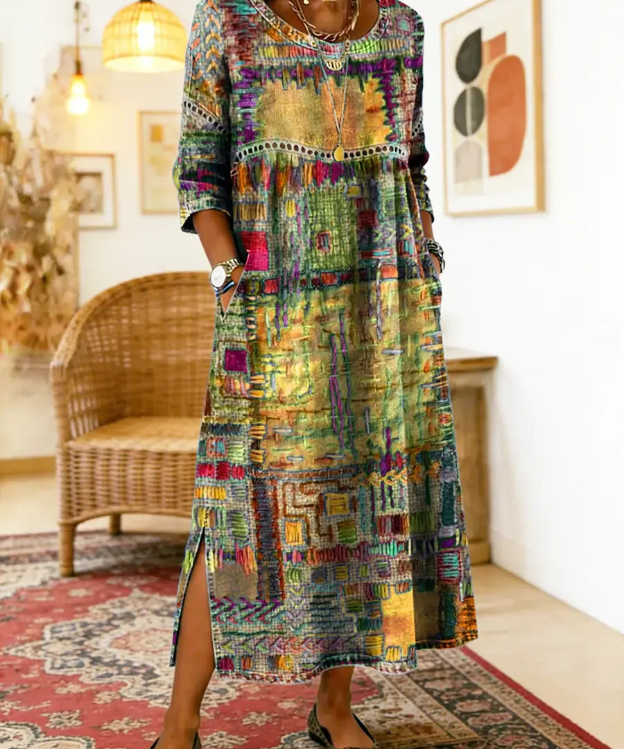 Eliana | Printed Midi Dress