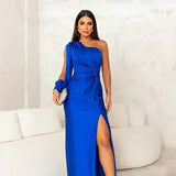 Izabela | One-Shoulder Elegant Evening Maxi Dress