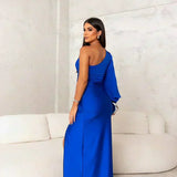 Izabela | One-Shoulder Elegant Evening Maxi Dress