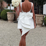Kel | Sleeveless Pearl-Neckline Sculpted Mini Dress