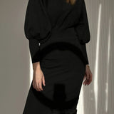 Celeste | Classy Balloon Sleeve Dress