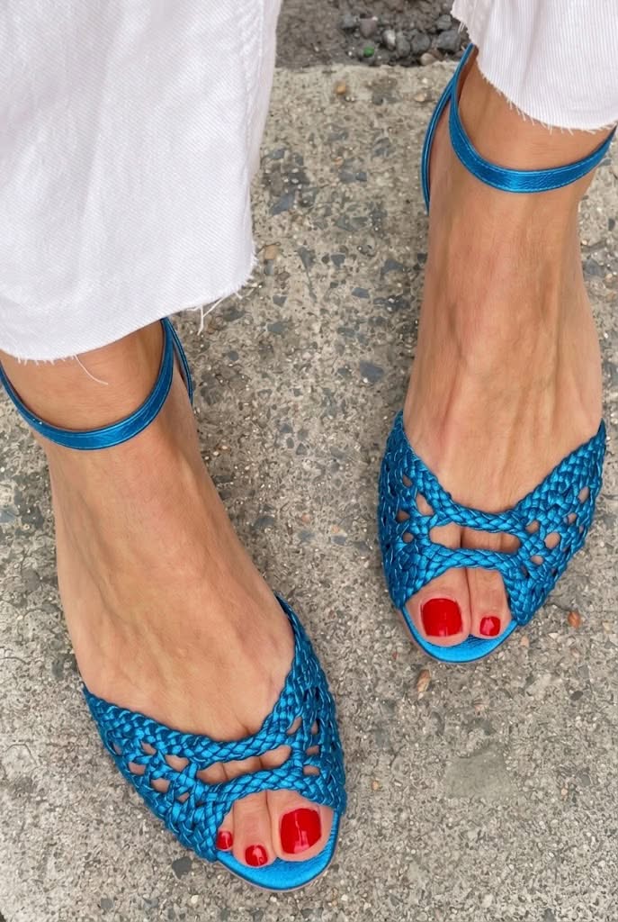 Isadora | Gold Braided Sandals