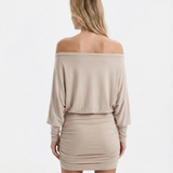 Sola | Ruched Mini Dress Draped Relaxed Top & Fitted Skirt