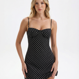 Lena | High-Waisted Halter Mini Dress
