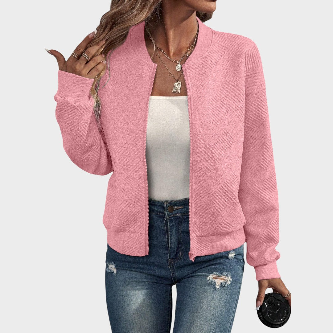 Delphine | Zip-Up Bomber Jacket