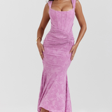 Elsie | Sculpting Sleeveless Lace Maxi Dress