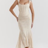 Elsie | Sculpting Sleeveless Lace Maxi Dress