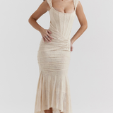 Elsie | Sculpting Sleeveless Lace Maxi Dress