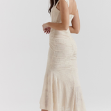 Elsie | Sculpting Sleeveless Lace Maxi Dress