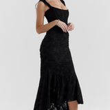 Elsie | Sculpting Sleeveless Lace Maxi Dress