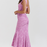 Elsie | Sculpting Sleeveless Lace Maxi Dress