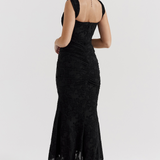 Elsie | Sculpting Sleeveless Lace Maxi Dress