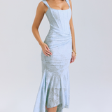 Elsie | Sculpting Sleeveless Lace Maxi Dress