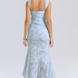 Elsie | Sculpting Sleeveless Lace Maxi Dress