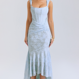 Elsie | Sculpting Sleeveless Lace Maxi Dress