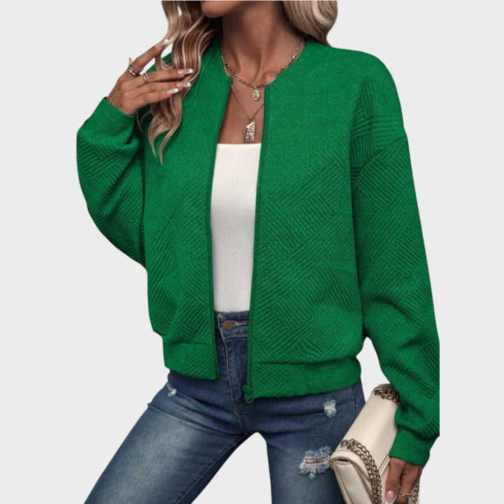 Delphine | Zip-Up Bomber Jacket