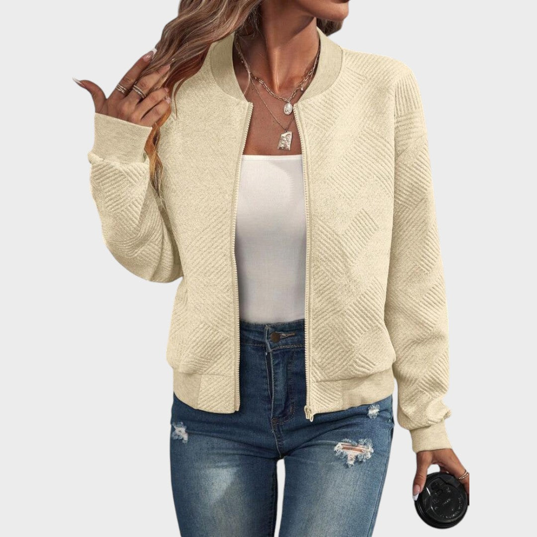 Delphine | Zip-Up Bomber Jacket