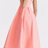 Samara | Elegant Sleeveless Open Back Midi Dress