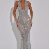 Noé Sequin with Halterneck | Maxi Dress