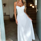 Mia | Sweetheart Tie-Front Flowy Maxi Dress