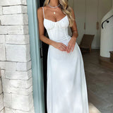 Mia | Sweetheart Tie-Front Flowy Maxi Dress